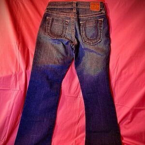 VINTAGE..TRUE RELIGION JEANS, WNS SIZE 30, LOW RISE, STRAIT LEG W/ BUTTON, NEW